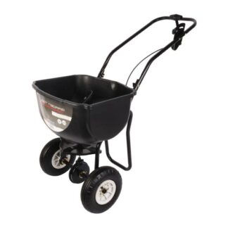 Strooikar 20 liter Zwart met luchtbanden